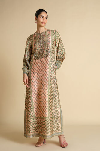 Rhiannon Gota Patti Silk Kaftan - Blush, Blush, image 1